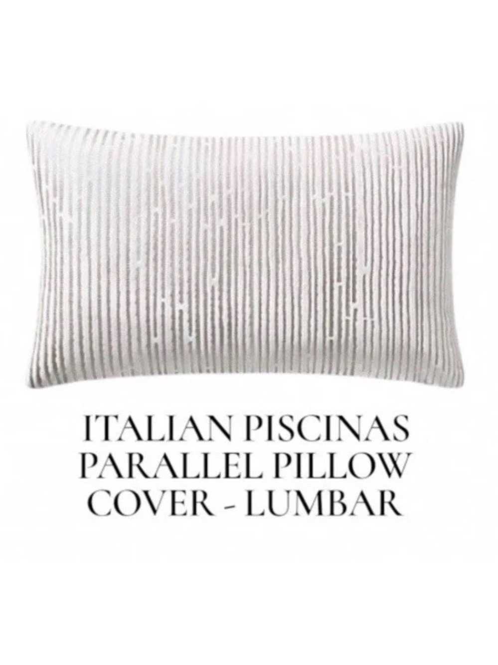 Sets 2 Restoration Hardware Italian Piscinas Parallel Pillow Covers